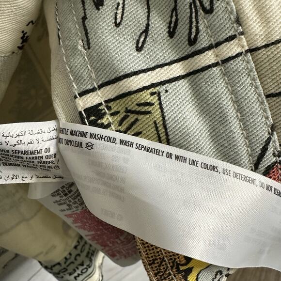 Disney Parks Vintage Mickey Comic Adult size XL Oversized Denim Jean Jacket NEW - Picture 14 of 15